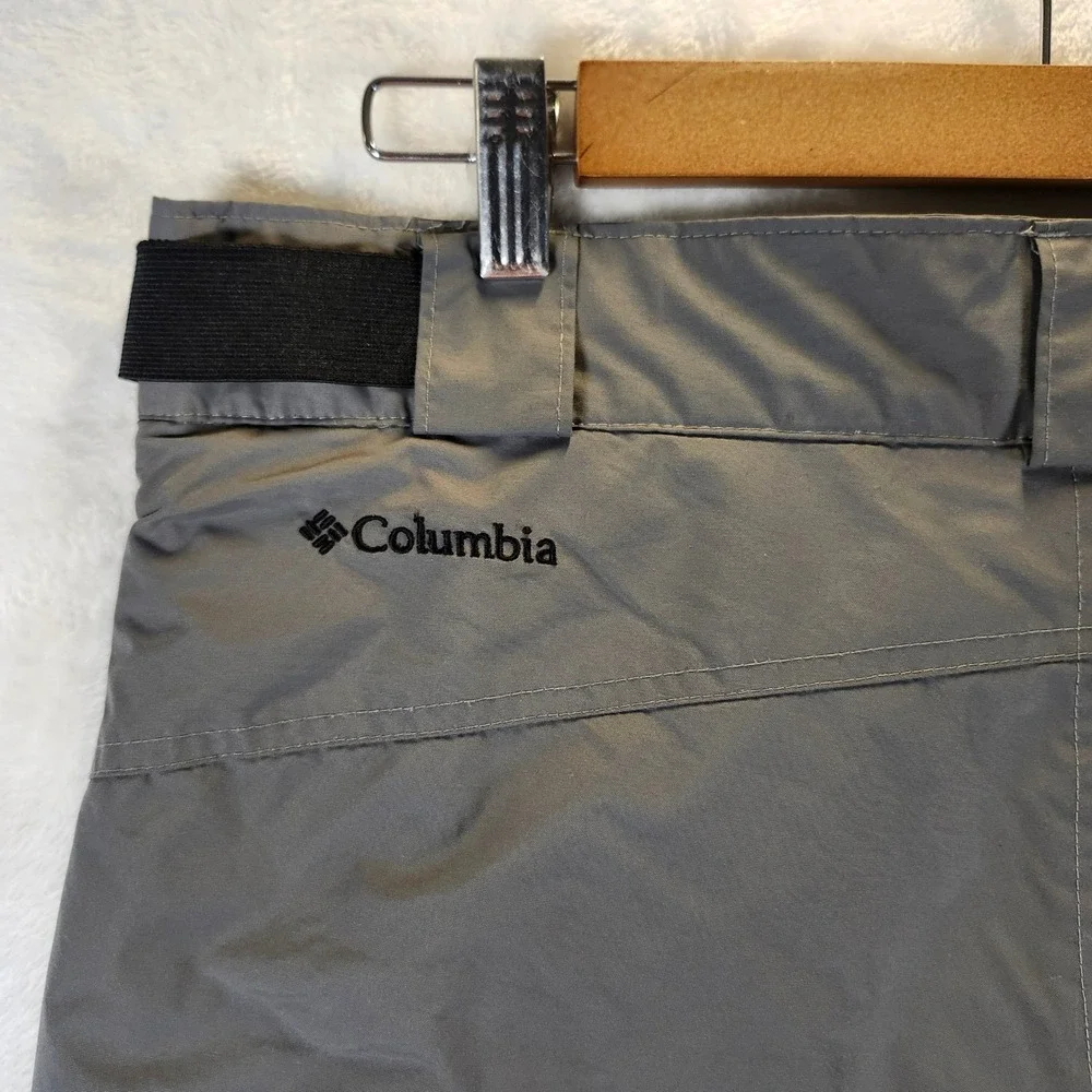 Columbia Snow Pants Youth 18/20 Gray Excellent Omni-Shield Cargo Ski SB8007‎